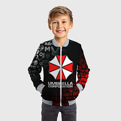 Бомбер детский RESIDENT EVIL UMBRELLA CORP, цвет: 3D-серый — фото 2