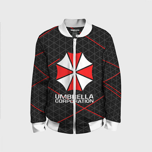 Детский бомбер UMBRELLA CORP / 3D-Белый – фото 1