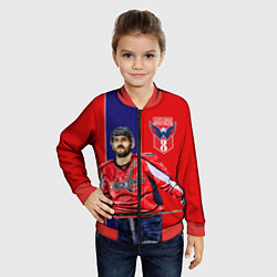 Бомбер детский Ovechkin Capitals, цвет: 3D-красный — фото 2