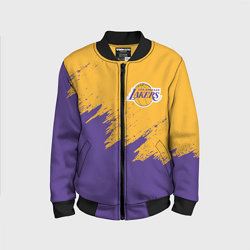 Детский бомбер LA LAKERS / 3D-Черный – фото 1