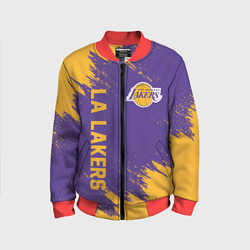 Детский бомбер LA LAKERS / 3D-Красный – фото 1