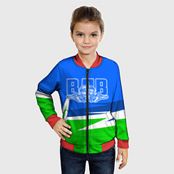 Бомбер детский ВДВ, цвет: 3D-красный — фото 2