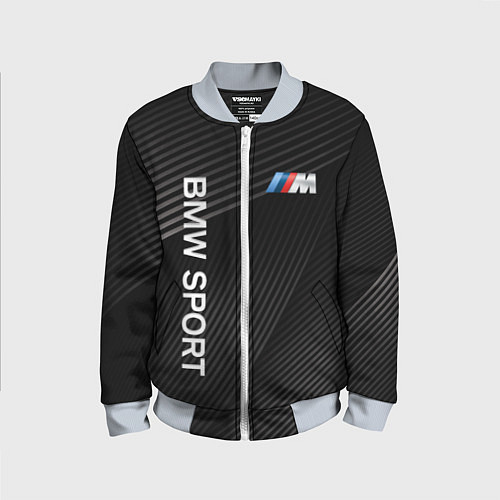 Детский бомбер BMW / 3D-Серый – фото 1