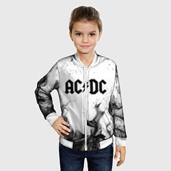 Бомбер детский ACDC, цвет: 3D-белый — фото 2