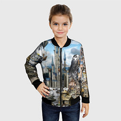 Бомбер детский HEROES, цвет: 3D-черный — фото 2