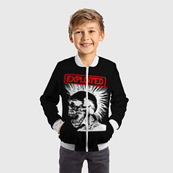 Бомбер детский The Exploited, цвет: 3D-белый — фото 2