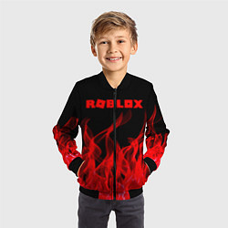 Бомбер детский ROBLOX, цвет: 3D-черный — фото 2