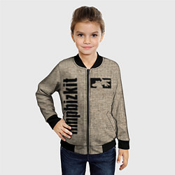 Бомбер детский LIMP BIZKIT, цвет: 3D-черный — фото 2
