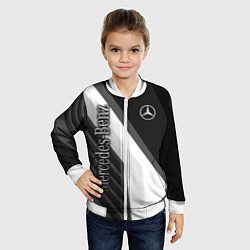 Бомбер детский Mercedes-Benz, цвет: 3D-белый — фото 2