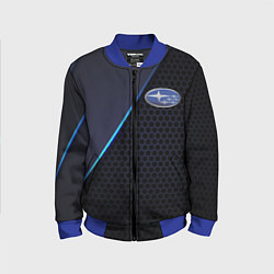 Бомбер детский SUBARU, цвет: 3D-синий