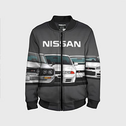 Бомбер детский NISSAN, цвет: 3D-черный