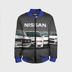 Бомбер детский NISSAN, цвет: 3D-синий