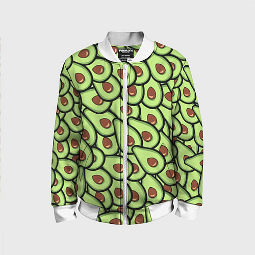 Детский бомбер АВОКАДО / 3D-Белый – фото 1