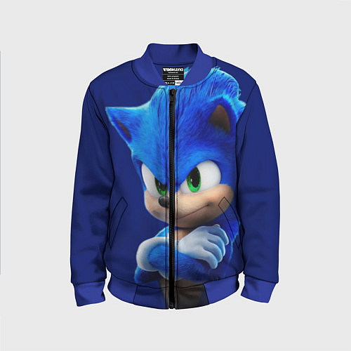 Детский бомбер SONIC / 3D-Синий – фото 1