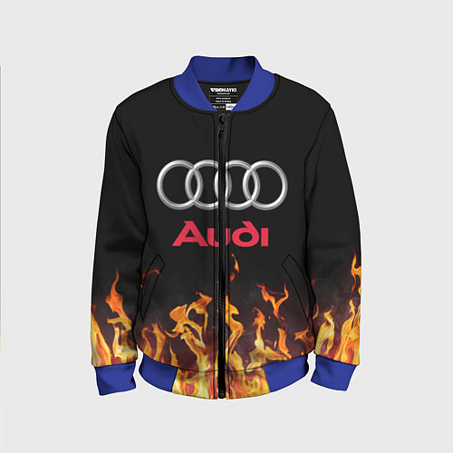 Детский бомбер AUDI / 3D-Синий – фото 1