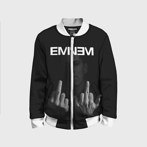 Детский бомбер EMINEM / 3D-Белый – фото 1