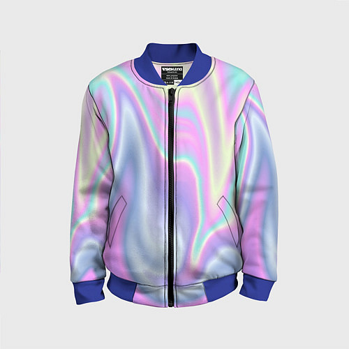 Детский бомбер Vaporwave / 3D-Синий – фото 1