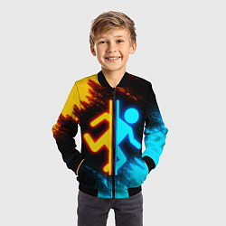 Бомбер детский PORTAL, цвет: 3D-черный — фото 2