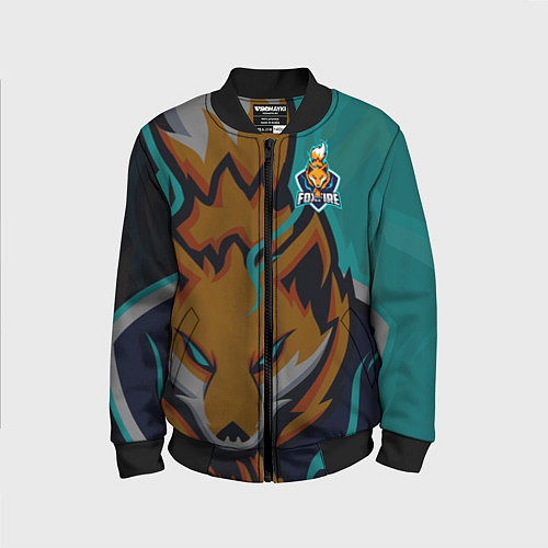 Детский бомбер Форма Foxfire / 3D-Черный – фото 1