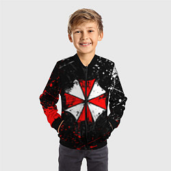 Бомбер детский RESIDENT EVIL UMBRELLA, цвет: 3D-черный — фото 2