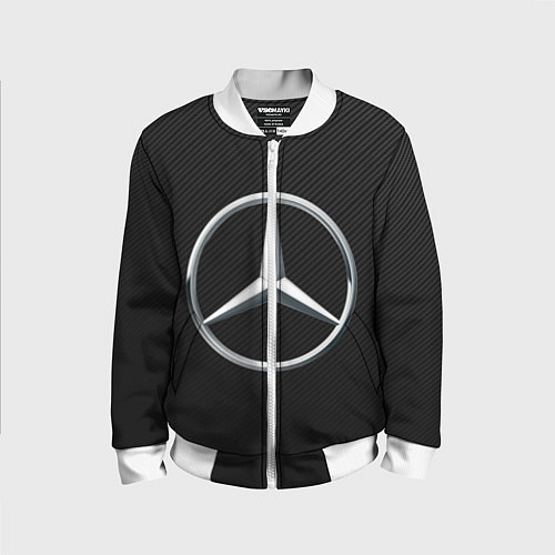 Детский бомбер MERCEDES-BENZ CARBON / 3D-Белый – фото 1