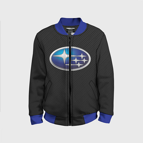 Детский бомбер SUBARU / 3D-Синий – фото 1