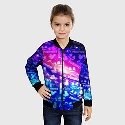 Бомбер детский FORTNITE&MARSMELLO COSMO, цвет: 3D-черный — фото 2