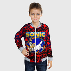 Бомбер детский Sonic, цвет: 3D-серый — фото 2