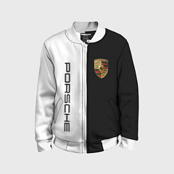 Бомбер детский PORSCHE, цвет: 3D-белый