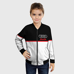 Бомбер детский AUDI SPORT, цвет: 3D-черный — фото 2