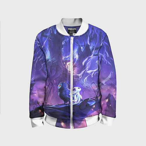 Детский бомбер Ori and the Will of the Wisps / 3D-Белый – фото 1