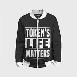 Бомбер детский TOKENS LIFE MATTERS, цвет: 3D-белый