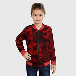 Бомбер детский RED MILITARY, цвет: 3D-красный — фото 2