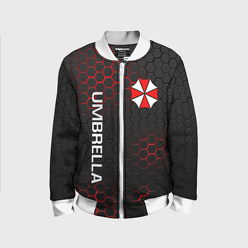 Детский бомбер UMBRELLA CORP / 3D-Белый – фото 1