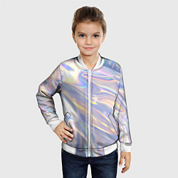 Бомбер детский Фольга, цвет: 3D-белый — фото 2