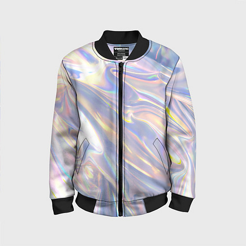 Детский бомбер Фольга / 3D-Черный – фото 1