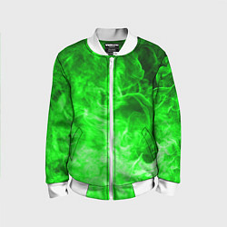 Детский бомбер ОГОНЬ GREEN NEON