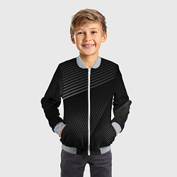 Бомбер детский МЕТАЛЛИЧЕСКИЕ ПОЛОСЫ, цвет: 3D-серый — фото 2
