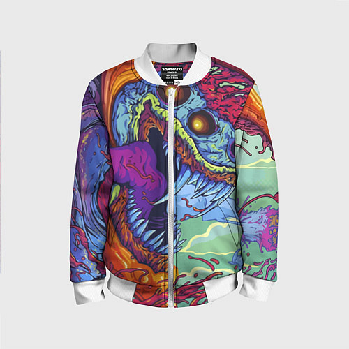 Детский бомбер HYPERBEAST / 3D-Белый – фото 1