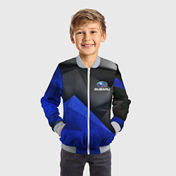 Бомбер детский SUBARU, цвет: 3D-серый — фото 2
