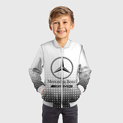 Бомбер детский Mercedes-Benz, цвет: 3D-белый — фото 2