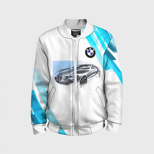 Детский бомбер BMW / 3D-Белый – фото 1