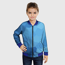 Бомбер детский Пикси кристаллы, цвет: 3D-синий — фото 2