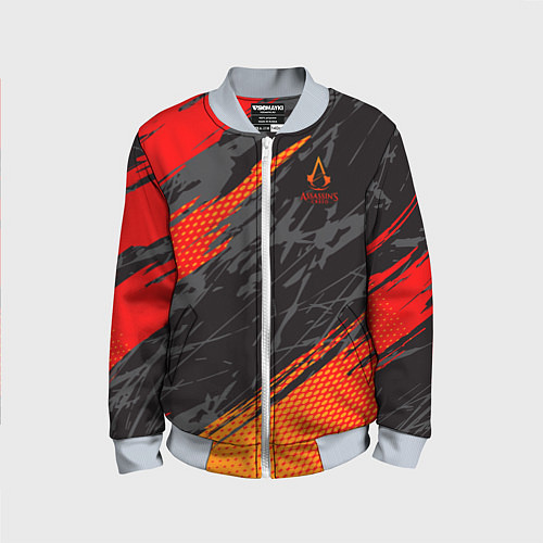 Детский бомбер Assassins Creed / 3D-Серый – фото 1