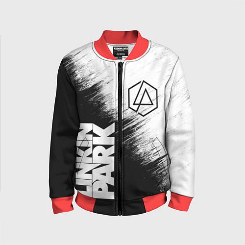 Детский бомбер LINKIN PARK 3 / 3D-Красный – фото 1