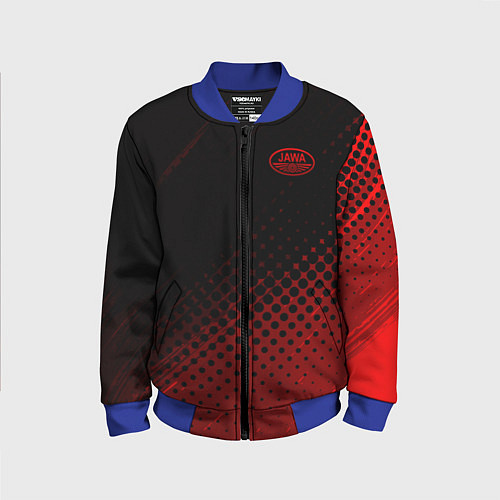 Детский бомбер JAWA / 3D-Синий – фото 1