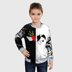 Бомбер детский Добро и зло, Payton Moormeier, цвет: 3D-серый — фото 2