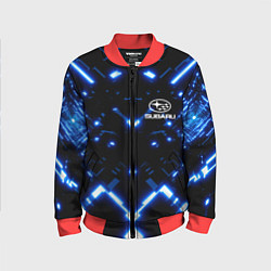 Бомбер детский SUBARU, цвет: 3D-красный