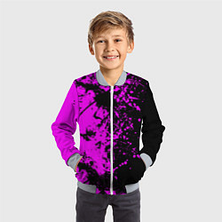 Бомбер детский Чёрная магия, цвет: 3D-серый — фото 2