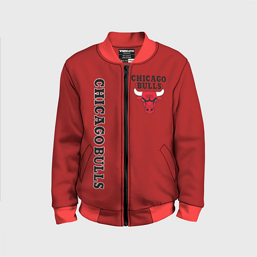 Детский бомбер CHICAGO BULLS / 3D-Красный – фото 1